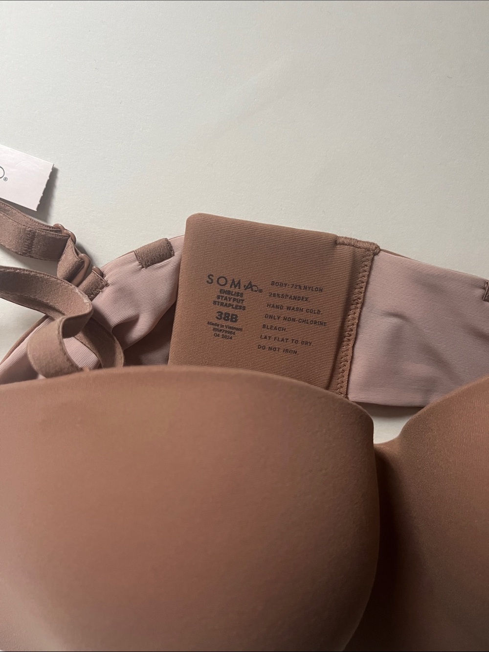Soma Enbliss Stay Put Strapless Warm Sienna - Picture 2 of 3